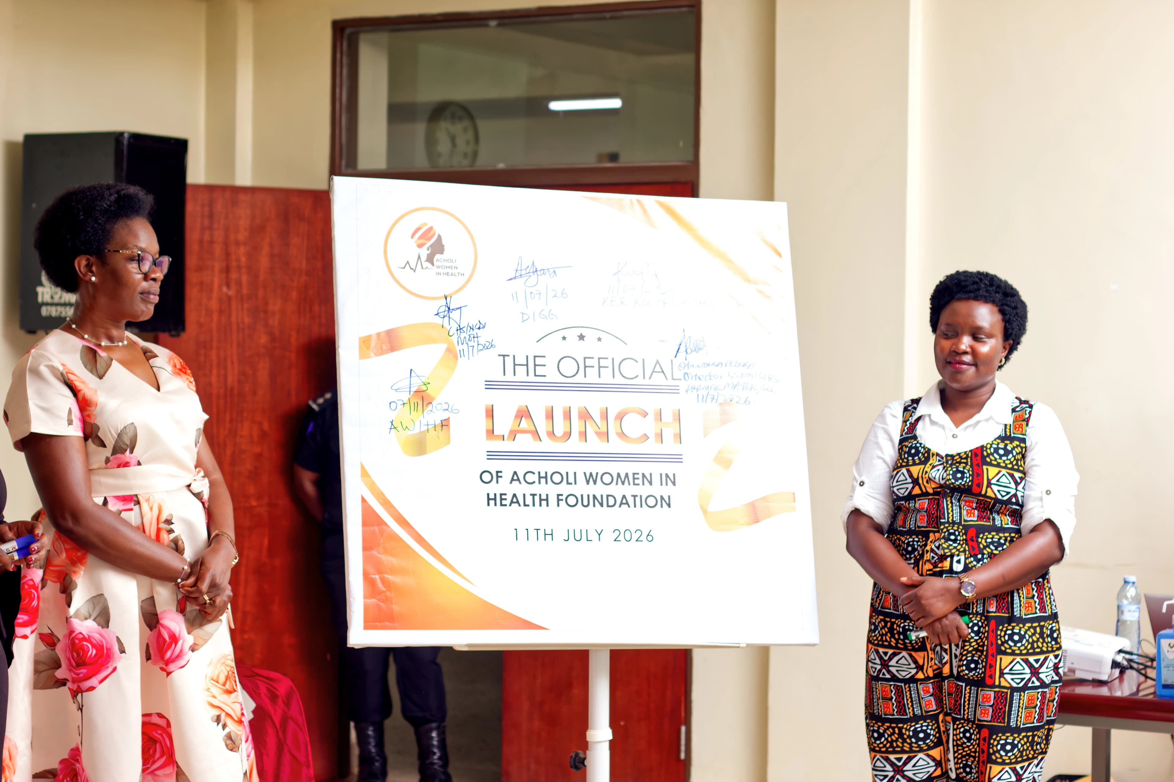Official launch of Acholi Women in Health Foundation at Gulu University Library Hall on 11 July 2026